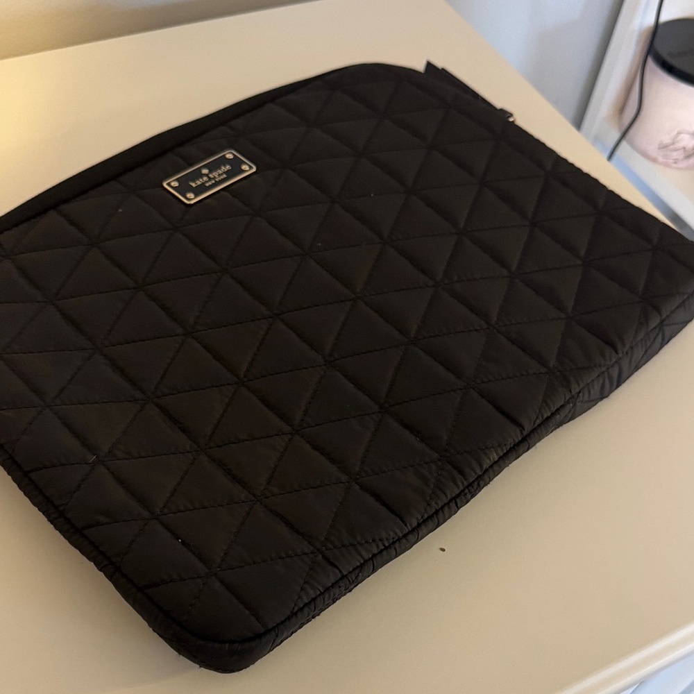 Kate Spade Quilted Black Laptop Sleeve